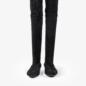 Robert Clergerie Black Suede Sock Boots